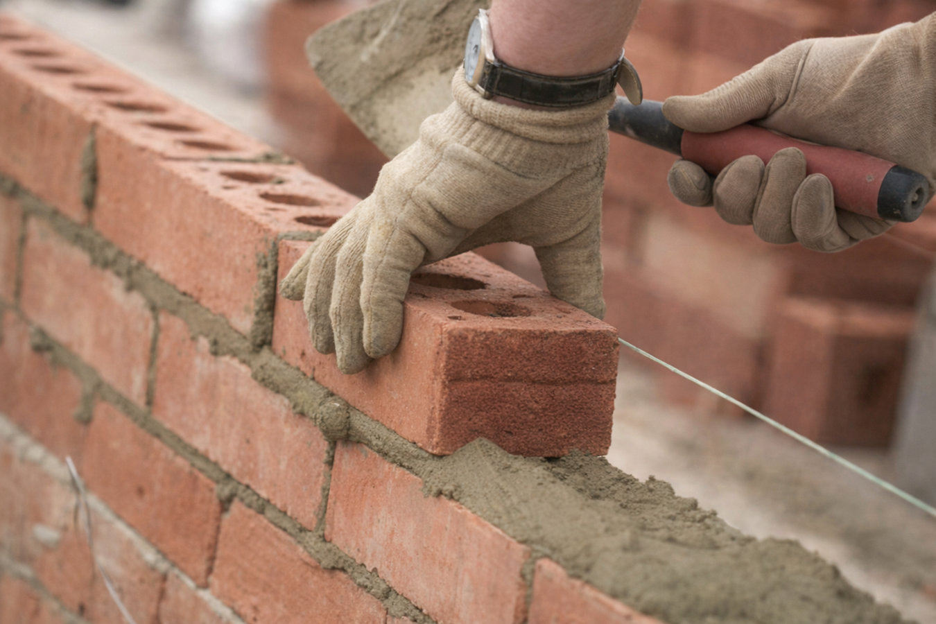 Brick wall installation