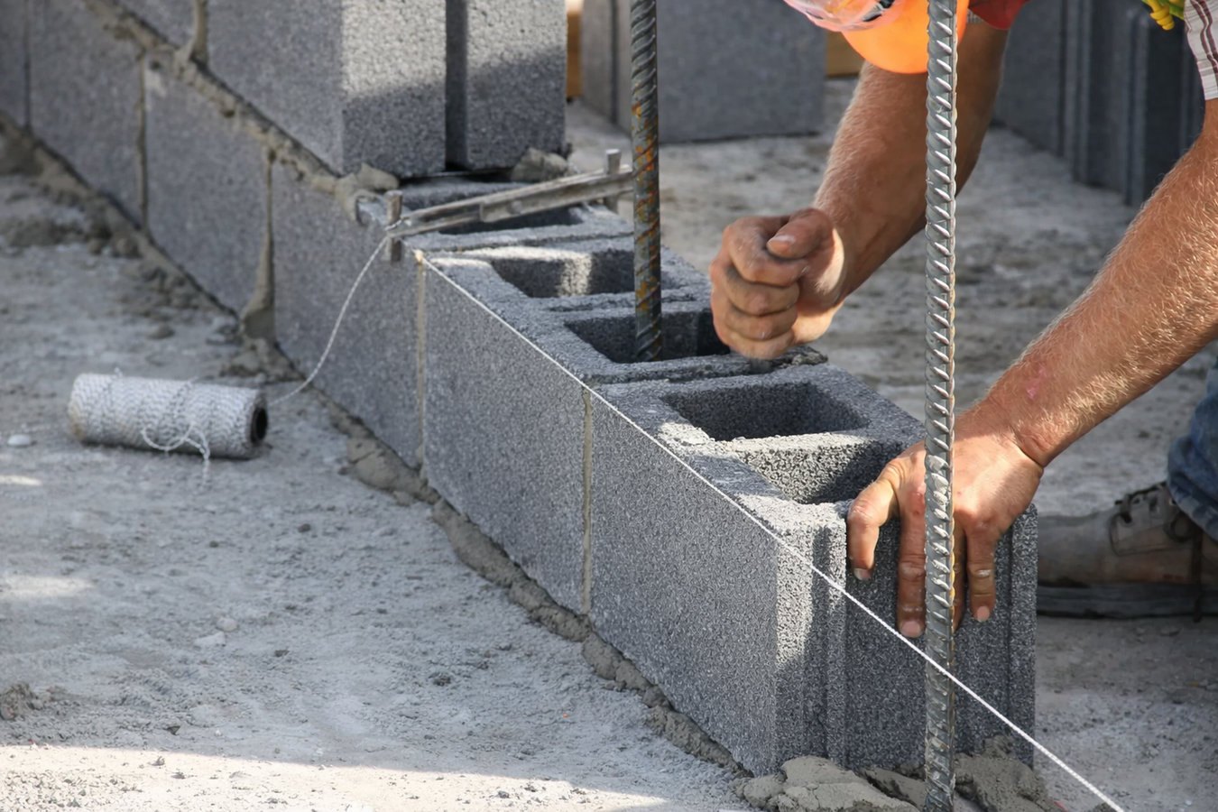 Foundation block wall installation